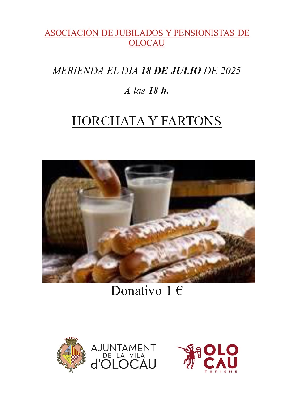 Merienda de la Asociación de Jubilados y Pensionistas de Olocau